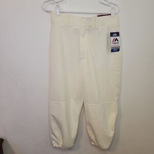 Majestic Men’s Baseball Pants Adult Medium Off White NWT